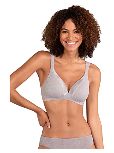 Naturana Pünktchen Soft-BH mit Schale - 5747 75 Taupe/Grey C im Sale